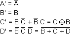 Equations du convertisseur code complément à neuf