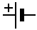 Symbole d'un élément de pile électrique