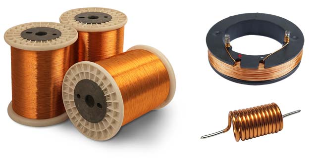 Bobine de fil de cuivre pour réaliser des bobinages