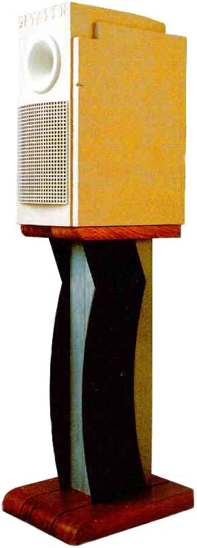 Enceinte acoustique CL3, avec son pied, conçue par ABYSSON Enceinte CL3 sur son pied
