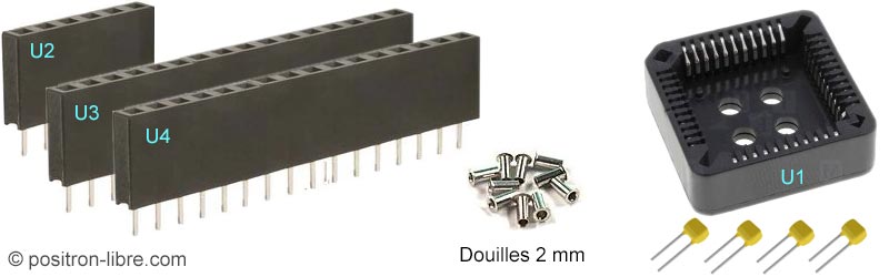 Description de l'implantation des composants sur le circuit imprimé